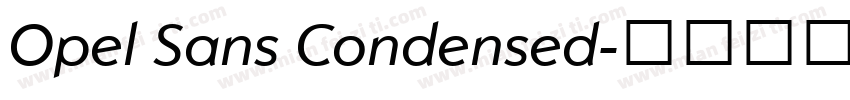 Opel Sans Condensed字体转换